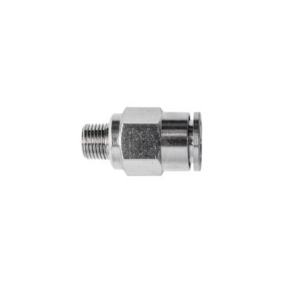 Metal Pu Fitting Straight 10mm X 1/4' M